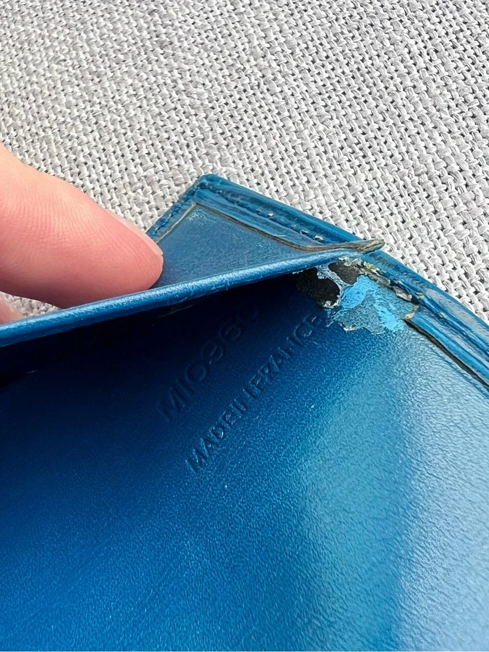 Louis Vuitton unisex Blue Epi Long Wallet